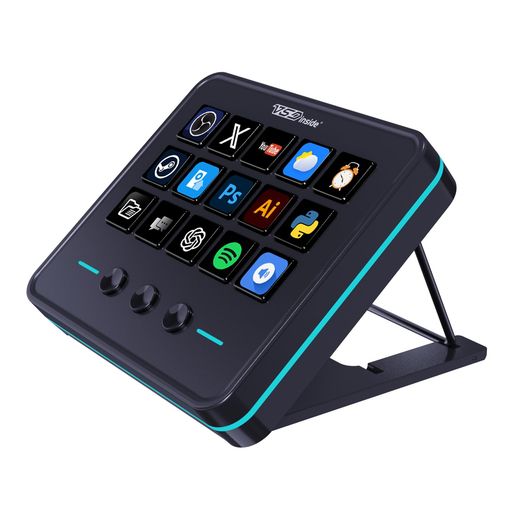 VSDINSIDE M18 Streaming Deckストリームデック&ストリームコントローラー 15個のカスタマイズ可能なキー+3つのスイッチボタンでタスクとワークフローを加速