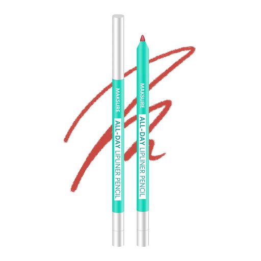 MAVENIリップライナー 落ちない マルチ4in1リップペンシル キャップに削り器付き リップベース・シェディング・チークとしても(105メイプルオレンジルージュ)