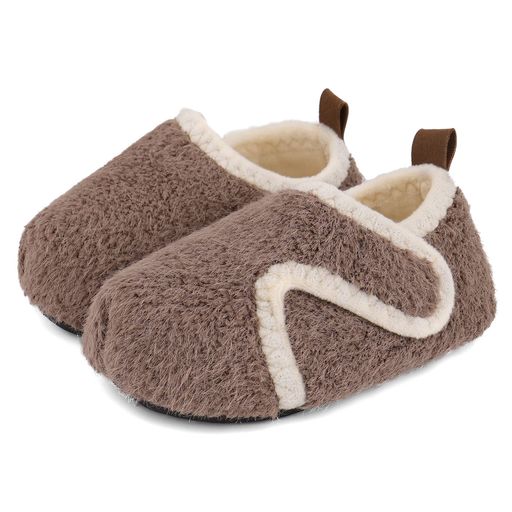 Other - [MKMATTKEELY]子供ルームシューズ13~19cm2~8歳秋冬暖かいキッズ女の子男の子厚手もこもこ室内履き防寒滑り止め柔らかいお洒落洗えるブラウン/15-16cm