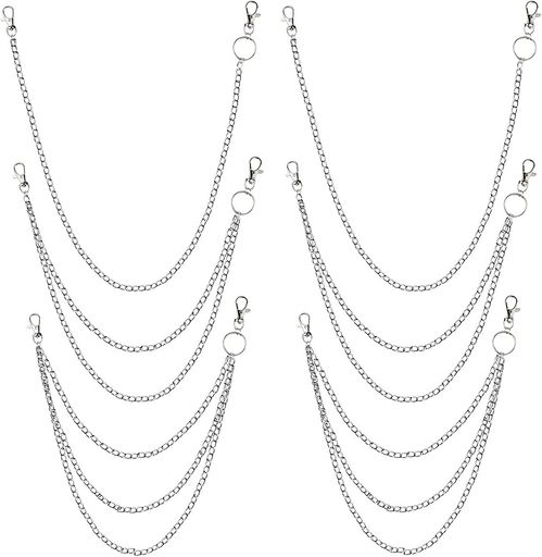 ►【幅広く使用】財布、ジーンズ、ズボン、ベルト、キーホルダー、スカートに使用できます。男女のベストアクセサリー。 ►【使いやすい】ベルトチェーンの両側には強力なロブスターバックルがあり、財布、ズボン、ベルトなどに簡単に接続できます。 ►【3種類の異なる寸法】1階/2階/3階ベルトチェーンを得ることができ、異なるスタイルと長さのウォレットチェーンはあなたの最大のニーズを満たすことができます。 ►【耐久性】私たちのポケットチェーンは良質な合金で作られており、丈夫で耐久性があり、錆びず、長期的に使用することができます。 ►【100%満足保証】購入や製品について質問があれば、すぐにお問い合わせください。いつでもお手伝いします。