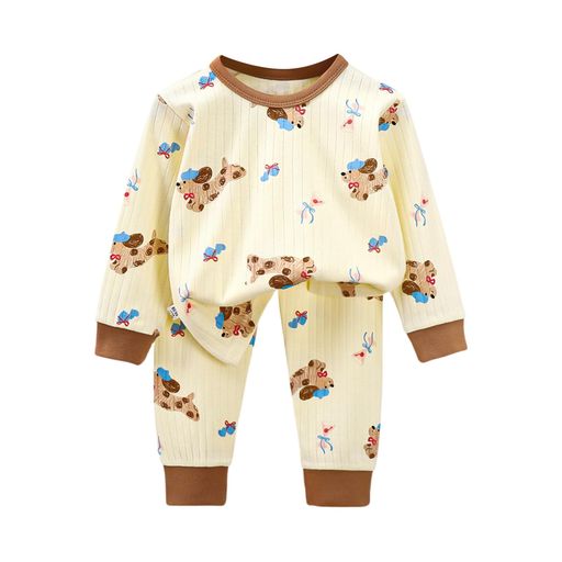 [LiryShowfoevng]ルームウェアパジャマ子供服上下セット2点セットトップス長袖長ズボン女の子男の子キ..