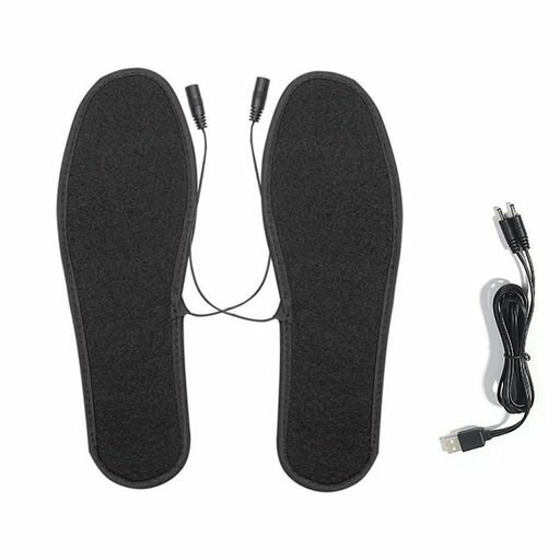 サムコス電熱インソール発熱インソールUSB加熱式冬用防寒水洗いでき電気で足元あったか足暖かくインソール男女兼用(37-38ヤード)