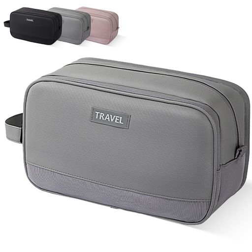 Caizqbryトラベルポーチトイレタリーバッグメイクポーチ化粧ポーチプールバッグ旅行ポーチ防水大容量ハンドストラップ付き乾湿分離洗面用具化粧品多機能小物入れ収納出張旅行水泳温泉…