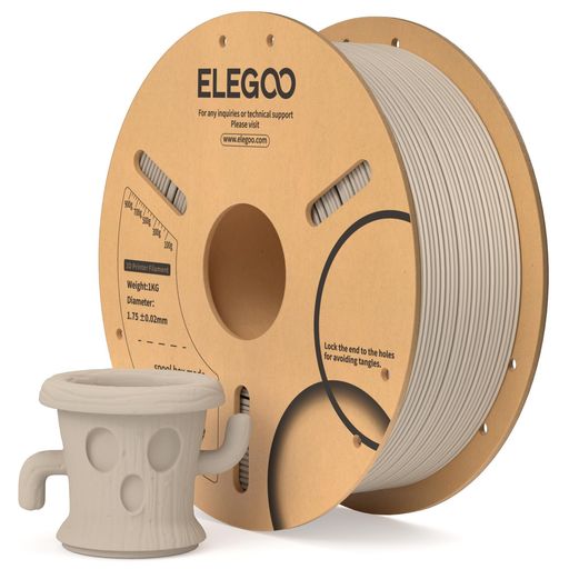 ELEGOO PLAフィラメント 1.75MM 3Dプリンター用フィラメント 寸法精度プラスマイナス0.02MM ほとんどの3Dプリンターに対応 (1KG/スプール 2.2 LBS) ウッド