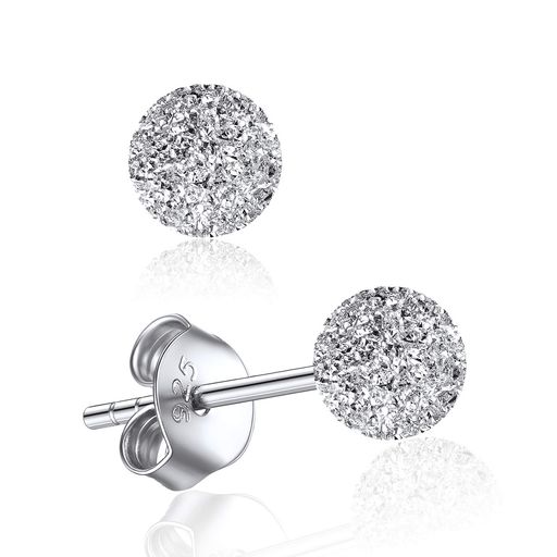 [ChicSilver] ボールピアス レディース つけっぱなし シルバー925 丸玉ピアス 5mm ...