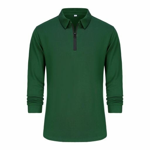 [YUNCLOS]ゴルフウェアメンズポロシャツ長袖メンズPOLO開襟シャツ無地ポロシャツ長袖トップス上質