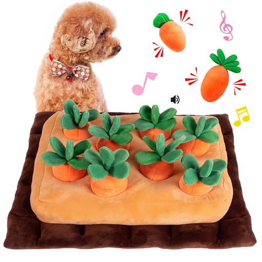 ペットの遊び 🥕【音が出ます】にんじんに音が出る装置が入れていますので押したり犬に嚙まれたりしたら音が鳴り、犬の注意を引き、一緒にゲームをすることができます。 🥕【Nose Work】今、注目されている犬の嗅覚で一緒に楽しめる新しいドッグスポーツ! 🥕においが強いおやつを用意して、ニンジンを抜けて中におやつを入れてから、ニンジンを元に戻ります、ワンちゃんを解放し、自由におやつを探せばよい、決めるまでに飼い主は何もしなくてもいいです。 🥕もともとは赤ちゃんのためにデザインされた知育おもちゃですが、それを動物達も楽しく遊べる様に改善しました、すべての製品は赤ちゃんがよく使う最高品質の素材を使用しています。 🥕弊社(jvfeng)は常に精いっぱいのサービスを心がけております、万が一商品自体の問題がある場合や使用上に何かご不明点がございましたら、弊社にご連絡いただければ、どうぞ安心して ※弊社以外の製品には責任を負いかねますので、購入の際は必ず「jvfeng」かをお確かめ下さいませ。