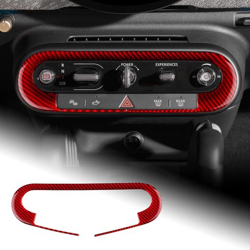 AIRSPEEDミニクーパーカントリーマンF65F66F67U25J01EVJ052024-UP専用アクセサリーカーボンファイバー内装カスタムパーツカーセントラルコントロールパネルフレームステッカーガーニッシュ