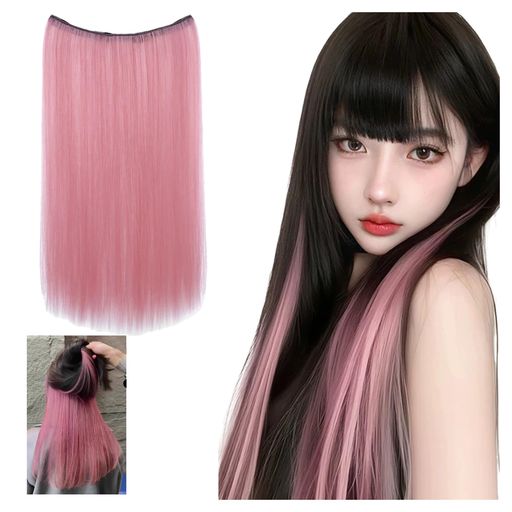 VEVE&MIKIエクステワンタッチエクステグラデーション襟足エクステロング巻き付け毛かつらポイントウィッグ襟足ウィッグかつら部分ウィッグエクステンション巻き髪ワンタッチ耐熱自然フ…