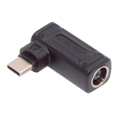 xiwai 90 度角度 DC ジャック 7.9x5.4mm 入力から USB-C Type-C 140W 100W 電源プラグ充電アダプター、ラップトップ電話用