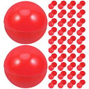 DOITOOL抽選会ボールビンゴミニボール3CM赤宝くじ抽選箱中空ビンゴ新年会パーティー用50個セットくじ引き箱ボックス