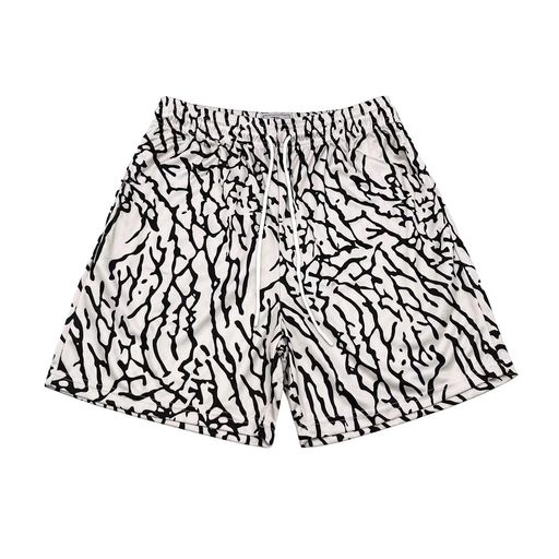 [KULIXI]ショートパンツメンズバスケットボールパンツトレーニングハーフパンツスポーツジムウェア木枝柄フィットネスポケット付きカジュアル短パンツDK-5416木枝柄S