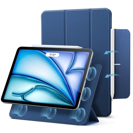 Rakuten - ESRiPadAir11インチケースM4/M3/M2(2026/2025/2024)iPadAir第5/4世代(2022/2020)iPadPro11インチ(2018)対応マグネット吸着三つ折りスタンドスリム設計Pencil