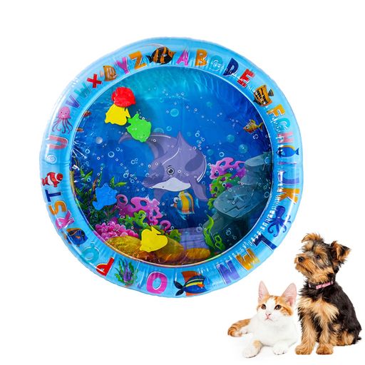 PAVIKE猫ひんやりマット【直径約65cm】猫プールウォーターマットペット用水床猫ウォーターベッド猫夏対..