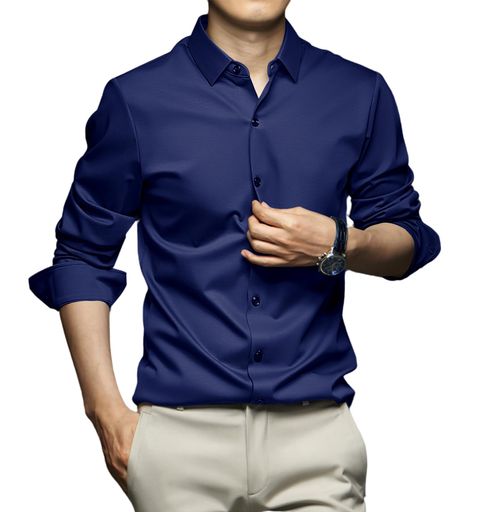 【良質な生地】この服は、質感のある手入れしやすい上質な生地を使用し、滑らかな手触り、柔らかく繊細、肌に優しく、自然で優しい光沢でシワになりにくい、軽微なストレッチ、通気性、速乾性、快適だが蒸し暑くない、軽くて重くないです。 【立体設計】シャツは体の曲線に合わせた立体的なデザインで、直立した襟、調整可能な袖口、予備のボタンが付いています。 【形態安定】形態安定加工を採用して、材料がしっかりして、仕事が上手で、優れた形態安定性を持って、家で洗浄する手間を心配する必要がない 【シーンに合わせて】スーツ、ジャケットなど合わせやすい無地の手触りの良い高級仕上がりシャツです。通勤用、フォーマル、ビジネス相談、会議、就職活動、パーティーや結婚式に適し、おしゃれでかっこいいイメージを作ります。 【注意事項】服を折りたたんだ状態で配送するため、折り目がついている可能性があり、初めてアイロンをかけることができます。サイズは付属の画像のサイズ表を参考して選択してください。