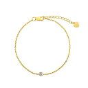 FANCIME天然ダイヤモンドブレスレットレディースK18ゴールド4月誕生石18金母の日クリスマス誕生日記念日プレゼントギフト(4月:ダイヤモンド)