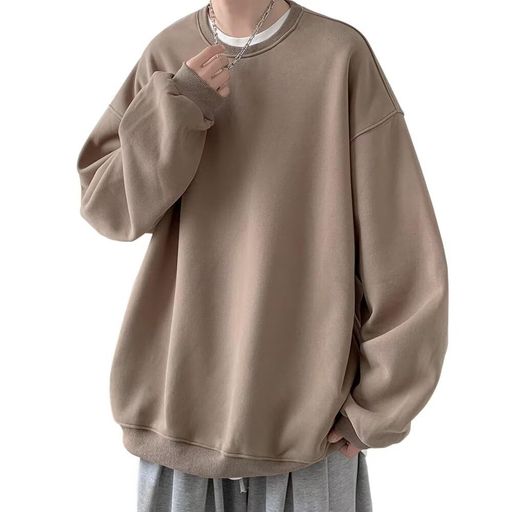 [Fuyumoe]トレーナーメンズ大きいサイズ服メンズトレーナー長袖春服メンズスウェットカジュアルオーバ..