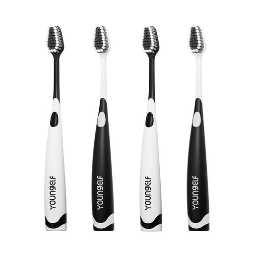 YOUNGELFメンズ歯ブラシワイドヘッドデュポン螺旋ブラシ毛ホワイトニング歯茎ケア汚れ除去速効クリーニ..