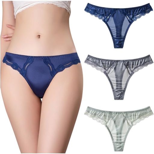 [TUOTISI]tバック・ソングレディースソングショーツサテンリボン付き下着レディースショーツ透けパンティショーツレディースセクシーレディースショーツセクシーピンクパンティ(Mピンク…