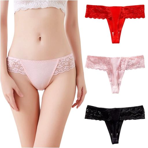 [TUOTISI]tバックレディースショーツtバック綿100下着tバックシンプルなデザインタンガHoneyレース下着..