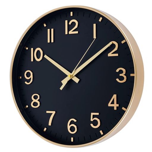 掛け時計電波時計おしゃれ北欧連続秒針静音壁掛け時計夜間秒針停止掛時計自宅寝室部屋飾り贈り物インテリア大数字見やすい30cm