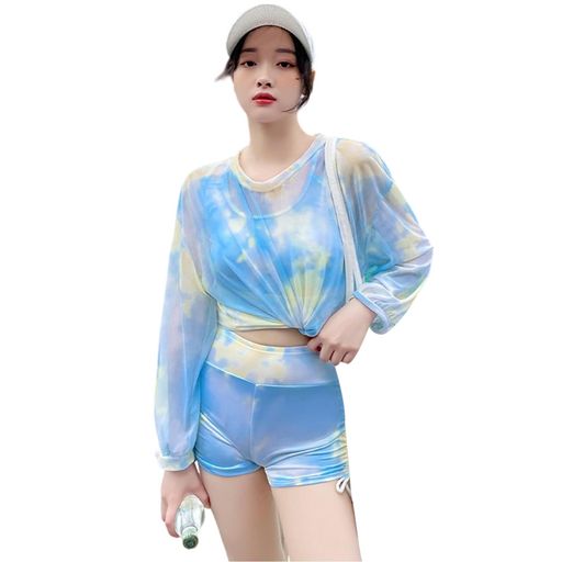 [StitchonWavex]水着専門店水着ビキニレディース3点セットセパレート温泉体型カバーショートパンツパッ..