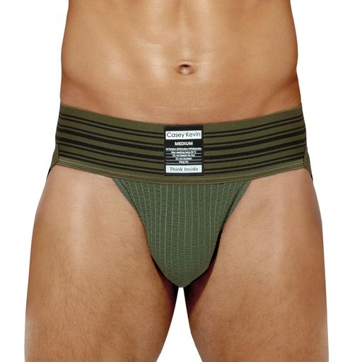[CaseyKevin]ジョックストラップメンズtバック下着セクシーインナーパンツ補正下着1枚CK2213A1-オリー..