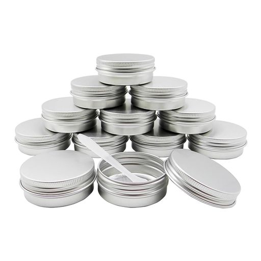 Wopanxye 12個パック 30ml 1oz シルバーアルミ缶 ティージャー キャンドル 詰め替...