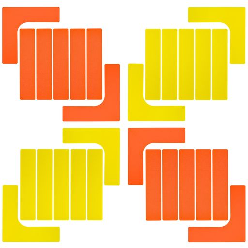 aleawol28個セットコートラインマーカーキットフラットコーンサッカーサッカーマーカー屋外コートL型I..