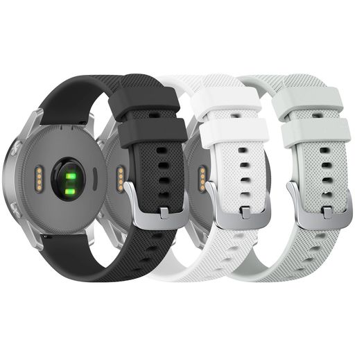 【3パック】18mm腕時計バンド対応GarminVenu3S/2Svivomove4s/3sForerunner265S/265SMusic/255S/255SMusicバンドベルト柔軟なシリコン調節可能