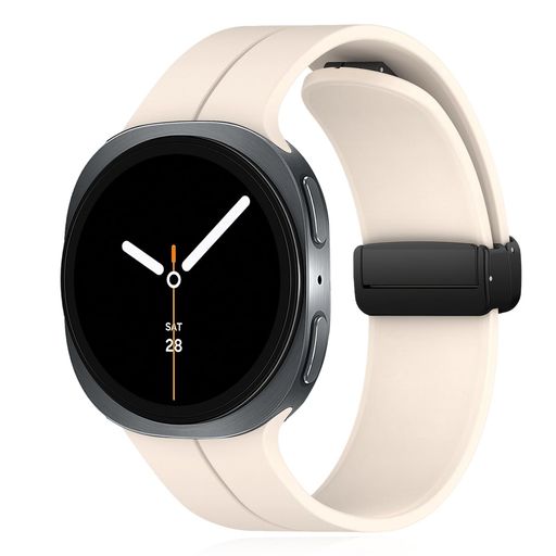 [RicYeel]磁気付きシリコンバンドSamsungGalaxyWatch840mm44mm/Galaxy8Classic46mm対応交換ベルトマグネット付き装着簡単柔らかいスト..