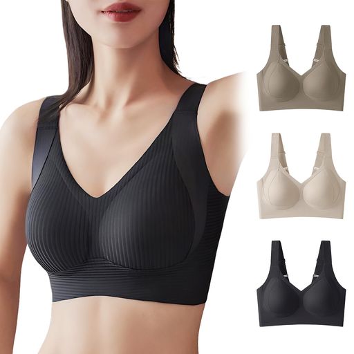 [veimia]胸を小さく見せるブラ小さく見せるブラ【0.2cmゼロ触感パッド・かつてない通気性】昼夜兼用・..