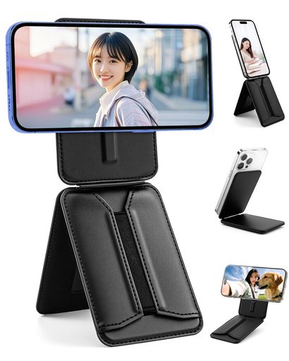 COMTAR【公式直営店】】スマートフォン8-in-1多機能スタンドカードホルダー付き|MagSafe対応/NFC/Suica/タッチ決済対応|iPhoneシリーズ・全機種対応|強力磁力&アイアンリング付き|薄型・軽量・折…
