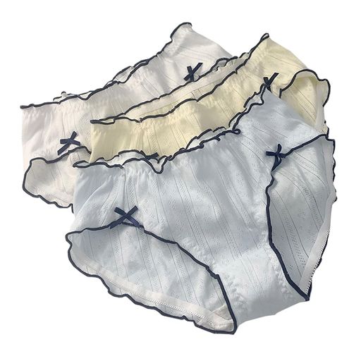 [AZBESCZ]パンティーレディース下着綿生地【3枚セット】サテンショーツレディースセット女性用下着可愛..