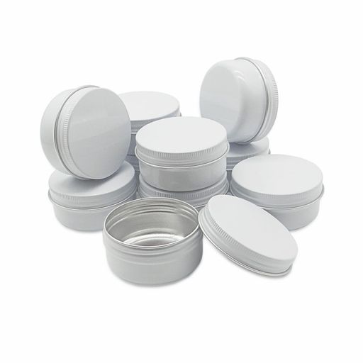 サイズとパッケージ内容:高さ約:2.7 cm;直径:5.7 cm;容量:50ml。10個セット ホワイト アルミ缶クリームケース化粧品 小分けめ替え容器。10個 無料の スパチュラ &amp; ラベル + 3個 無料のオーガンザ バッグ。 素材:高品質アルミニウム。長持ち、軽量、耐久性、防錆で洗いやすいで再利用ができます。 幅広い用途:アルミ缶 クリームケースは、固体、半固体、その他のワックスを基にした製品の包装に使用できます。自家製リップクリーム、ネイルバーム、ネイルアート、ミニパウダーに最適です。 旅行の必需品:化粧品の分注に使用されます、クリーム、バーム、アイシャドウ、エッセンス、軟膏、ローション等を詰め替え用。温泉、出張や旅行はもちろん、ご自宅・サロン・美容院でも使えます。恋人、家族、友人、同僚のための完璧な贈り物。 ち運びが容易:小型で持ち運びに便利なため。小さな旅行サイズの空のアルミジャーは、ポケット、財布、ハンドバッグ、バックパック、荷物にすっぽり収まります。