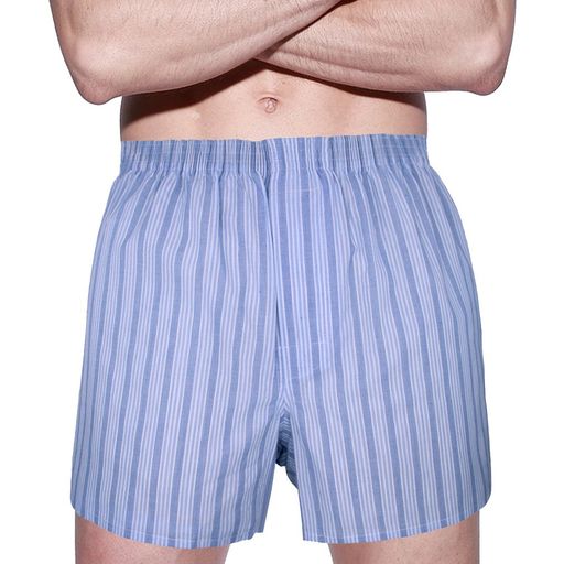 [M’UNION]トランクスメンズ下着3枚セットインナーウェアSILKSEA100%コットン鈕前開き