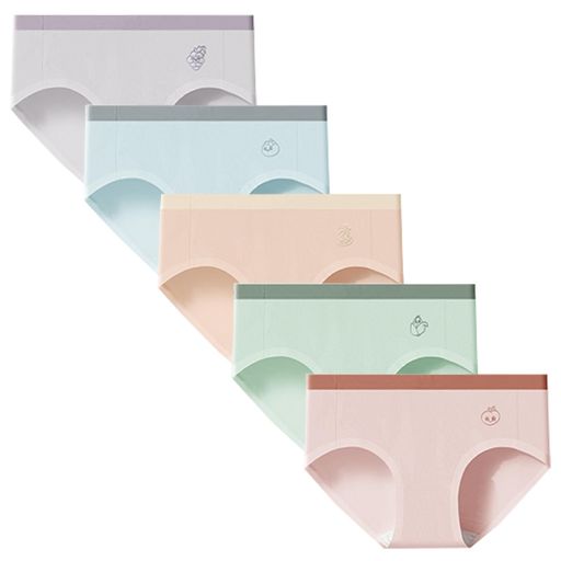 [Raefill]ショーツセクシー可愛いパンティーライナーショーツ女性レディース下着ローライズパンツ5枚M