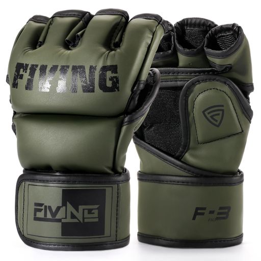 FIVING オープンフィンガー グローブ MMA ボクシンググローブ 手袋 総合格闘技 ト...