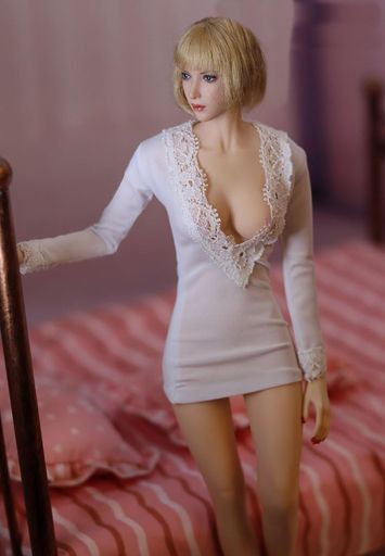 1/6服セクシー1/6服女性レースドレス、ヒップラップドレス、ファッショントップ、セクシーなスーツ(ボ..