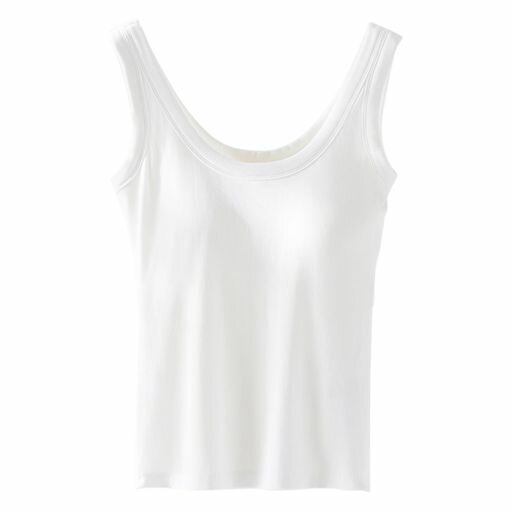 [TDIOSN]タンクトップカップ付きレディースキャミソールノンワイヤーストレッチ締めつけない吸汗速乾肌着インナー下着オールシーズン着用