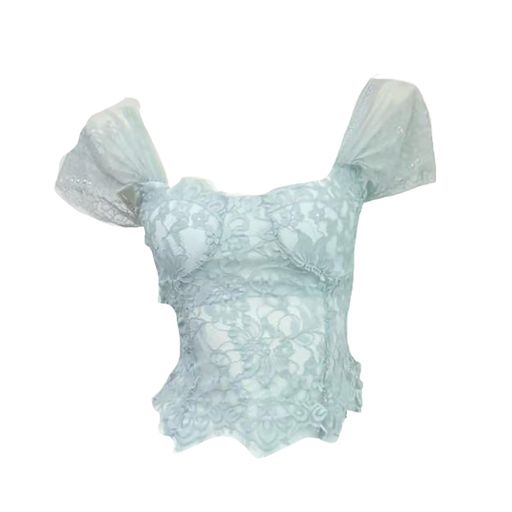 [MODKOKU]総レースブラウスレディース服セクシー韓国風総柄花柄レース透け感セクシーきれいめエレガン..