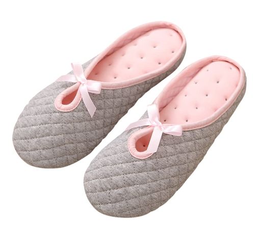 [Euyqs]スリッパ室内もっちり低反発介護シューズ軽量滑り止め婦人女性用入院ルームシューズ(#1グレーmeasurement_24_point_0_centimeters)