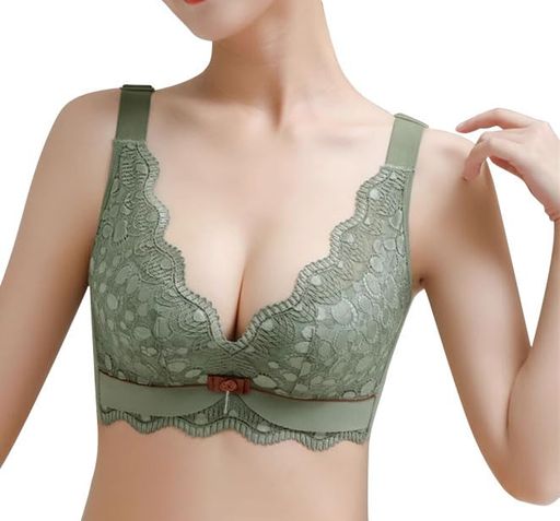 [Yimuaya]ブラジャーノンワイヤー盛りブラバストアップ美胸ノンワイヤーブラ谷間メイク背中すっきり補正ブラ脇高美乳ブラ柔らかい総レースブラレディース大きいサイズ