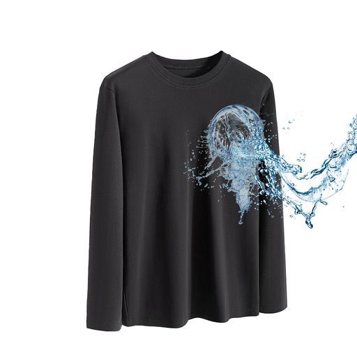 [maytopia]長袖TシャツロングTシャツメンズレディース防汚加工撥水撥油綿100%8.5オンス保温ヘビーウェ..