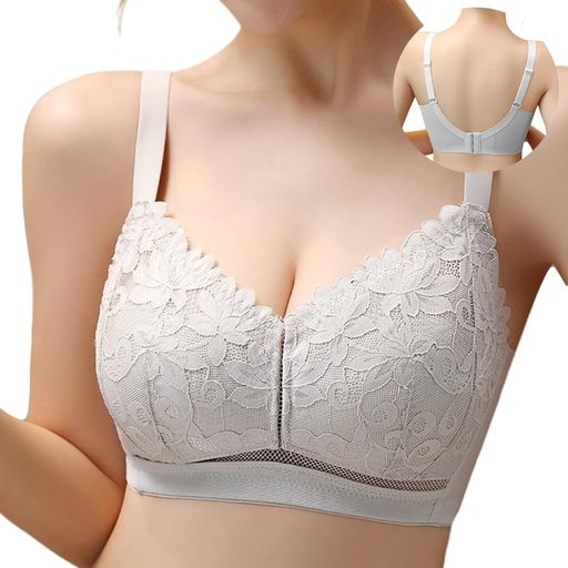 [FEISEDY]寄せブラノンワイヤー補整ブラ谷間メイク超薄型後ろボタン付き滑り止め高弾性柔らかいシーム..