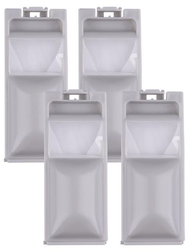 アクア洗濯機用糸くずフィルター4個パックLINT-50JW-RFG50ADHハイアール洗濯機糸くずフィルタークズ取..