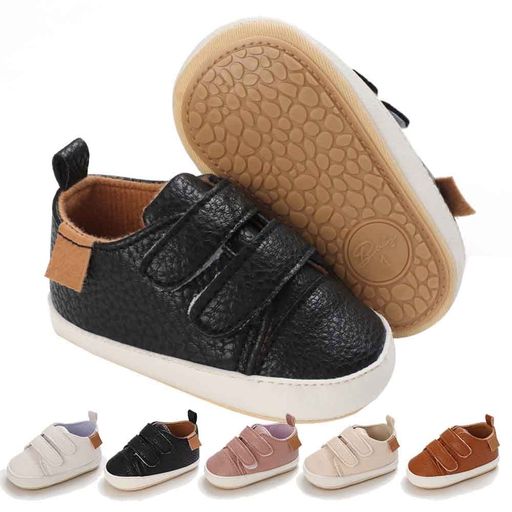 Shidayiya(シ・ダニヤン)赤ちゃん用靴男の子女の子革事前ウォーキングスニーカー幼児滑り止めラバーソール幼児軽量最初のステップ靴ベビ-シューズ(F01/ブラックベビー13.0cm数値日本の靴の…