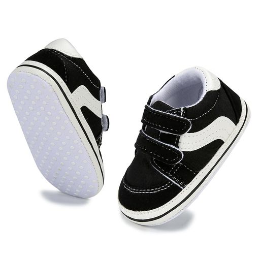 Shidayiya(シ・ダニヤン)赤ちゃん用靴男の子女の子革事前ウォーキングスニーカー幼児滑り止めラバーソール幼児軽量最初のステップ靴ベビ-シューズ(03-1/黒ですベビー11.0cm数値日本の靴のサ…