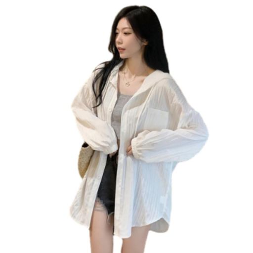 [MSFQSNB]ブルゾンジャケットマウンテンレディース日焼け防止服UVカット冷房対策パーカー韓国通気性速乾性防風ゆったり薄手フード付きアウターコートカジュアル春夏