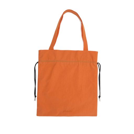 [Jrain]エコバッグ折りたたみコンパクト大きいマイバッグ買い物バッグショッピングバッグトートおしゃれ無地撥水バイカラー軽量大容量(オレンジ)(4)